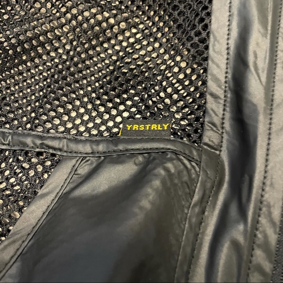 Yrstrly Black Mesh 14th Street Zip Up Hoodie - Picture 7 of 12